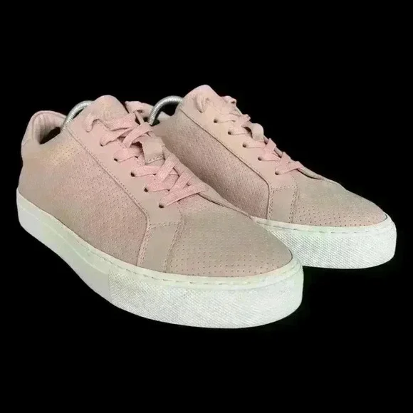 Greats Brooklyn The Royal Pink Perforated Leather Sneaker Italy Size 8.5 - Picture 9 of 15